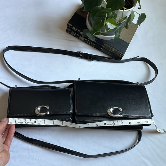 Coach Black Crossbody Bags with Silver Detail - Picture 7 of 15